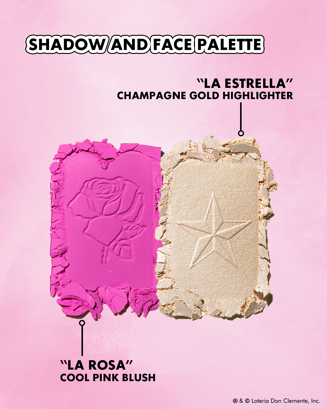 LA LOTERIA- PALETA DE SOMBRAS Y ROSTROS