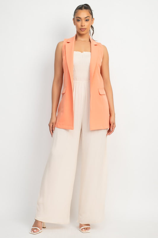 Chaleco Blazer Longline Notch