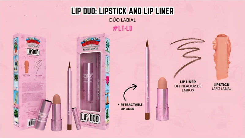 BEAUTY CREATIONS X LA LOTERIA- LIP DUO- 1PC- EDICIÓN LIMITADA