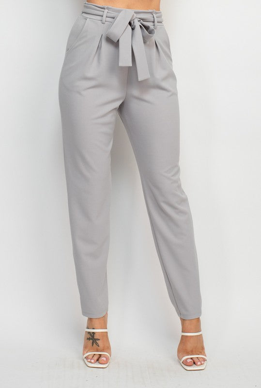 Belted pants