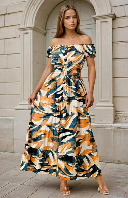 COLORFUL MAXI DRESS