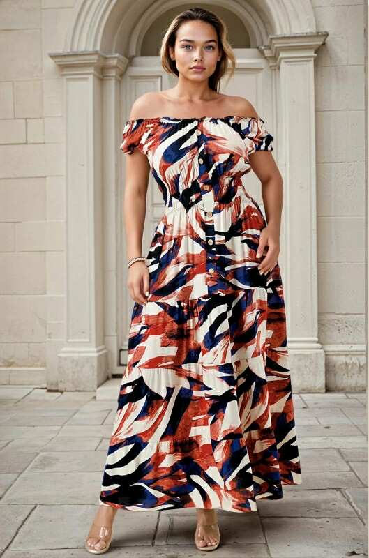 COLORFUL MAXI DRESS