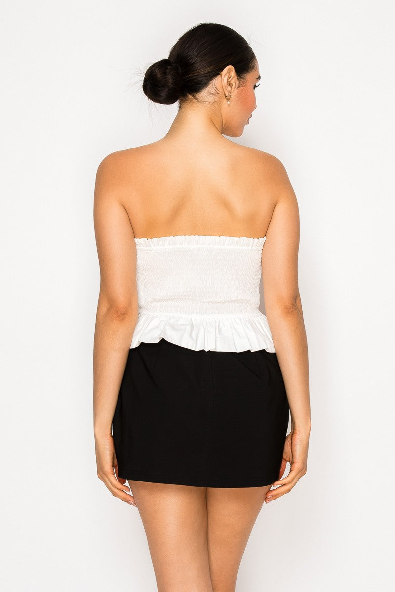 RENATA Front Ribbon Bows Tube Top