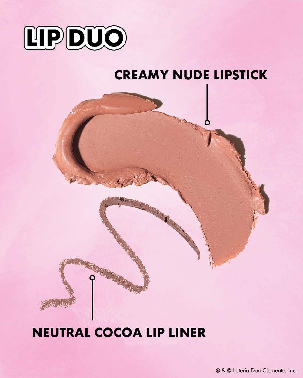 BEAUTY CREATIONS X LA LOTERIA- LIP DUO- 1PC- EDICIÓN LIMITADA