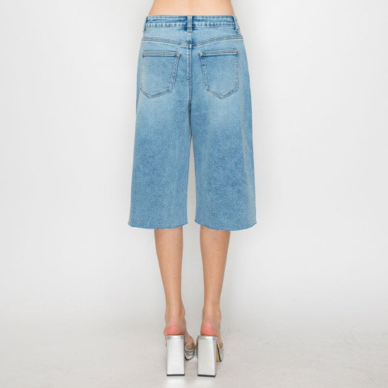 90391-SPRINKLE WASH RAW HEM JORT