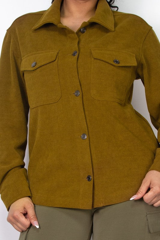 Buttoned pocket jacket