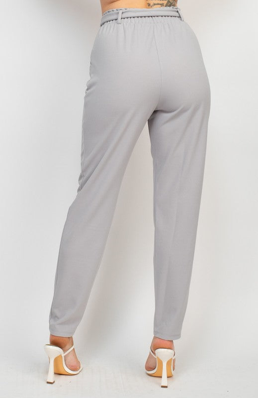 Belted pants